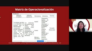 Matriz de consistencia y Matriz de operacionalización parte 2 [upl. by Synned138]