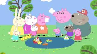 Peppa Pig 粉红猪小妹 第2季11【在池塘裡玩船 The Boat Pond】中文版1080P [upl. by Aninat]