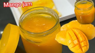 Mango Jam Recipe  Homemade Mango Jam  only 3 ingredients jam Recipe [upl. by Raamal]