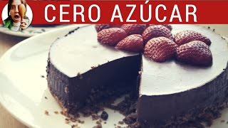 Receta de Tarta Mousse sin azúcar y sin horno  Tarta de CHOCOLATE para diabéticos  Paulina Cocina [upl. by Gery]