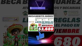 📌🎉Alumnos que no cumplan lo siguiente no reciben el pago de 3680 de la Beca Benito Juárez [upl. by Gaut]