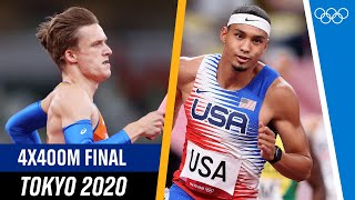 🇺🇸 The USA prove their DOMINANCE once again  Full Mens 4x400m final at Tokyo 2020 [upl. by Doherty]