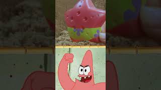 spongebob amp patricks sandcastle war IRL 🏰  shorts [upl. by Akkahs528]