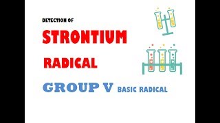 STRONTIUM RADICAL  BASIC GROUP 5  SALT ANALYSIS  ALL PUNJAB BOARD PRACTICALS [upl. by Lyssa]