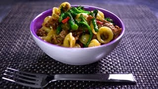 How to Make Orecchiette Pasta with Sausage and Broccoli Rabe [upl. by Newbold]