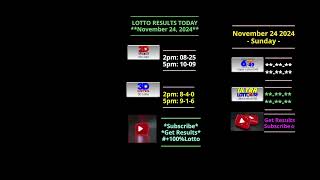 900 pm live PCSO LOTTO DRAW NOVEMBER 24 2024 majordraw lotto [upl. by Ane]