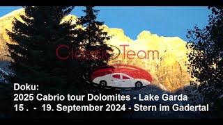 Doku  2024 Cabrio tour Dolomites  Lake Garda Herbst [upl. by Gian]