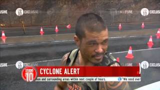 Cyclone Marcia Surfer Out In Yeppoon  Studio 10 [upl. by Erihppas]