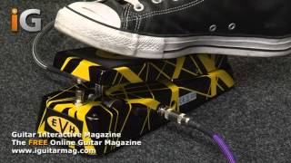 Cry Baby Wah Wah Pedal EVH Review  Guitar Interactive Magazine [upl. by Aniwde866]