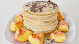 GESUNDE PANCAKES SELBER MACHEN  HASELNUSS PANCAKES  mit Haferflocken amp Dinkelmehl [upl. by Pippy180]