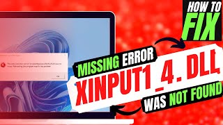 ✅ How to Fix Xinput14dll Missing from computerNot found❌ Error 💻 Windows 10117 💻 3264Bit [upl. by Attezi]