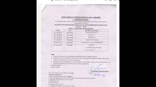 DAVV Exam  LLB  2nd sem  Bcom LLB  Time Table motivation gyan trendingexam [upl. by Alrich]