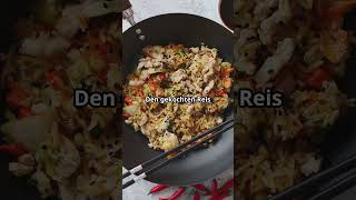 Rezept Gebratener Reis mit Gemüse backenmachtglücklich rezept familienrezepte feierabendküche [upl. by Ghiselin332]