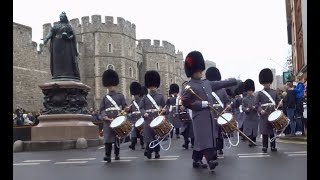 Changing the Guard at Windsor Castle  Saturday the 24th of March 2018 [upl. by Delinda804]