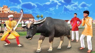 Giant Bull amp Lazy Farmer बड़ा बैल Hindi Comedy Video [upl. by Fallon]