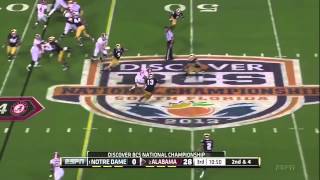 2013 BCS National Championship Game  1 Notre Dame vs 2 Alabama Highlights [upl. by Akehsay204]