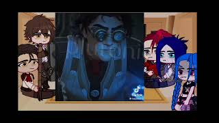 arcane react to viktor  gacha club reacts [upl. by Terina]