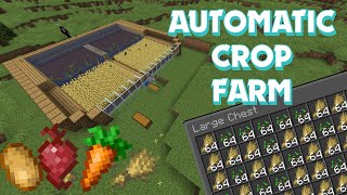 Automatic Crop Farm Minecraft Tutorial Efficient Farming Made Easy [upl. by Leiram]