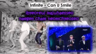 Can U Smile  Infinite KaraokeInstrumental [upl. by Millford]