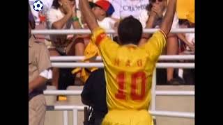 Gheorghe Hagi Goal  World Cup 1994  Group A  Colombia  Romania 13  34 [upl. by Moth]