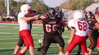 Larned MS Football WIN over Hoisington undefeated champs [upl. by Euqinay]