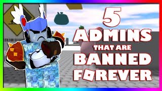 5 Roblox Admins that are BANNED FOREVER ft SharkBlox [upl. by Anoel]