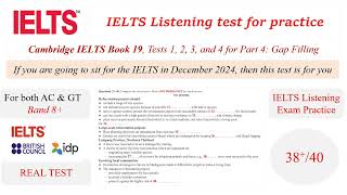 IELTS Listening test  If you are going to sit for the IELTS in December then this test is for you [upl. by Hedy]