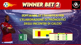 Software scommesse calcio Winner Bet 2 [upl. by Marika]