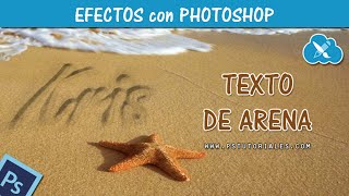 Texto de arena  Photoshop Tutorial [upl. by Hastie665]