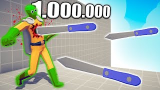 1000000 DAMAGE KNIFE vs ZOMBIE UNITS  TABS  Totally Accurate Battle Simulator 2024 [upl. by Illyes34]