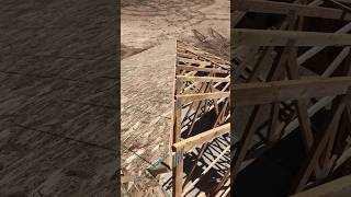 Straight hip line framing framer roof carpentry plywood construction [upl. by Wohlen]