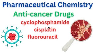 anticancer drugs😊 cyclophosphamide cisplatin fluorouracil pharmaceutical chemistry unit 13 👑 [upl. by Cloutman]