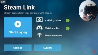 Update  Steam Link with DualShock4 quotNoLagquot SetUp  Showcase [upl. by Vanthe280]