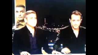 Jean Dujardin et George ClooneyJT 20H [upl. by Airdnaed924]