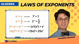 Laws of Exponents Simplifying Exponential Expressions  Filipino  ALGEBRA PAANO [upl. by Ogren343]