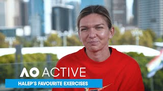 Simona Halep on her Favourite Exercises  AO Active [upl. by Kaufmann]