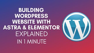 How To Build WordPress Website With Astra And Elementor 2025 [upl. by Lemcke]