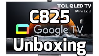 TCL C825 Unboxing Español Características Review TV Gamer Mini Led 4k 120 HZ Hdmi 21 Soundbar Onkyo [upl. by Enwad903]