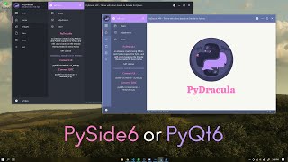 PyDracula  Modern Gui Python  Flat Style  Qt DesignerPySide6 or PyQt6  FREE DOWNLOAD [upl. by Zebapda930]