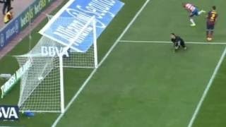 Yacine Brahimi Goal Granada vs FC Barcelona 10 2014 HD [upl. by Landbert]