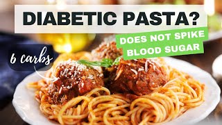 This Diabetic Pasta Dish WILL NOT Spike Blood Sugar  NOT ZUCCHINI NOODLES  Dietitian Approved [upl. by Yeleek]