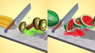 Fruit Slicer Very Satisfying And Relaxing ASMR Slicing Game [upl. by Ainek]