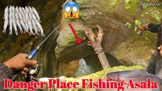 Danger Place For Fishing Asala In Seti River 😱  Seti River Fishing  Fishing Nepal 🇳🇵 [upl. by Inanak]