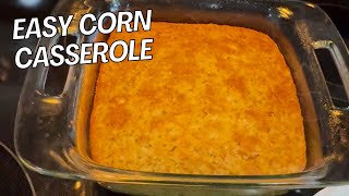 Easy Corn Casserole Recipe  Thanksgiving Dinner Ideas [upl. by Sukram]