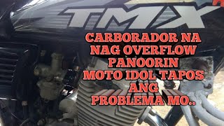 CARBORATOR TMX 125 NAG OVERFLOW TUMATAGAS PAANO GAWIN AJMIXVLOG [upl. by Lenora]