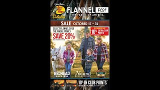 Cabela’s Ad October 17 – October 31 2024 Flannel Fest Sale [upl. by Enidualc]