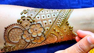 Bridal mehndi design  Full hand mehndi design  Gorgeous mehndi design [upl. by Waylin]