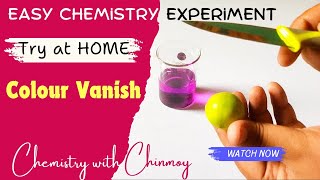 Watch the Magic Potassium Permanganate Meets Lemon Juice  Chemistry with Chinmoy [upl. by Leynad17]