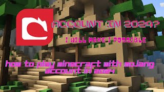 HOW TO USE MOJANG ACCOUNT TO PLAY MINECRAFT IN 2024  100 WORKING GARUNTEED [upl. by Ueik]