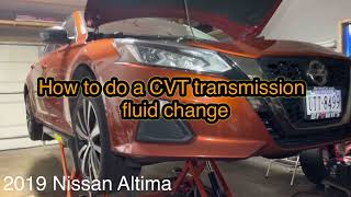 2019 Nissan Altima CVT fluid change [upl. by Kenison282]